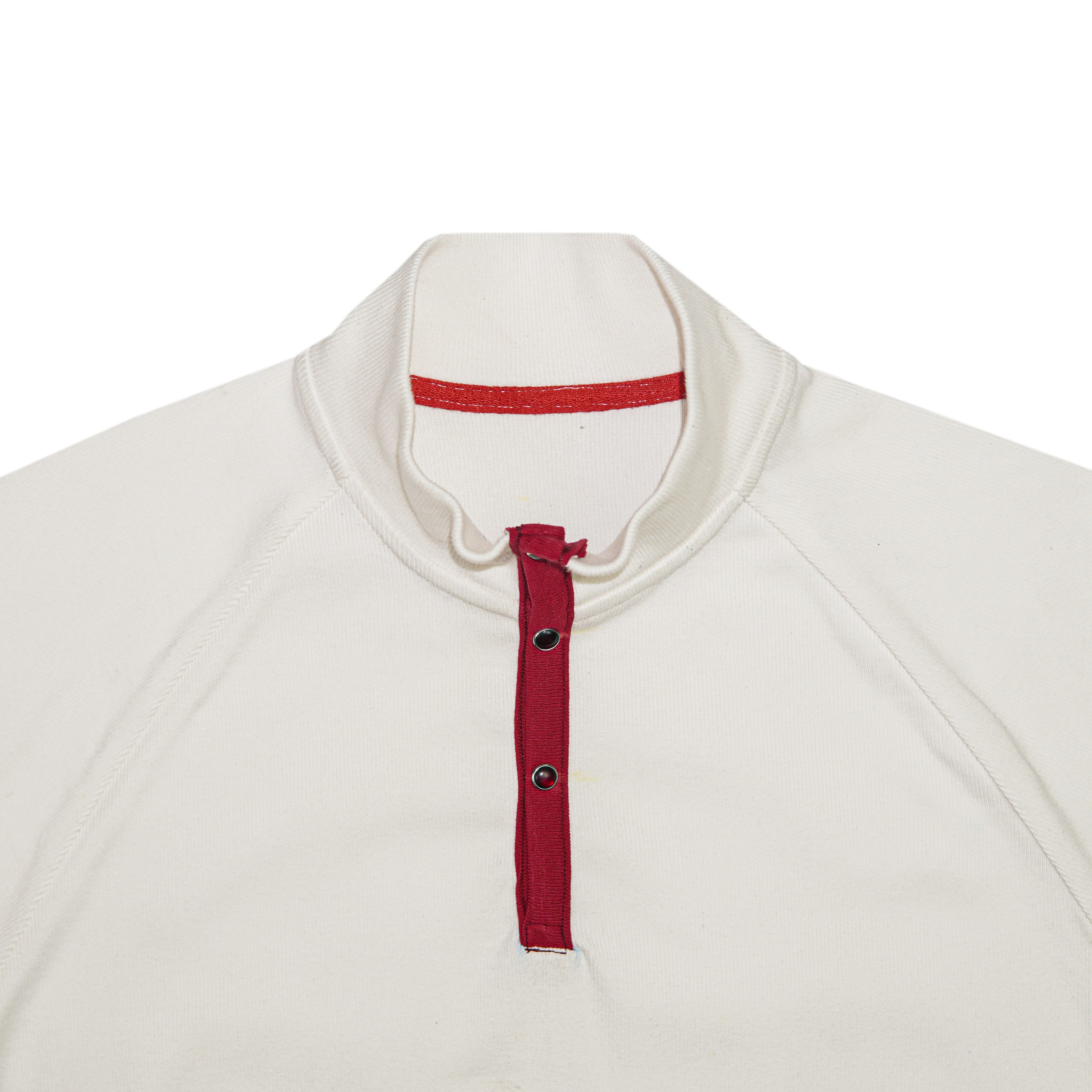 Short Zip Rib-Fashion Sweatshirt