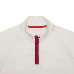 Short Zip Rib-Fashion Sweatshirt