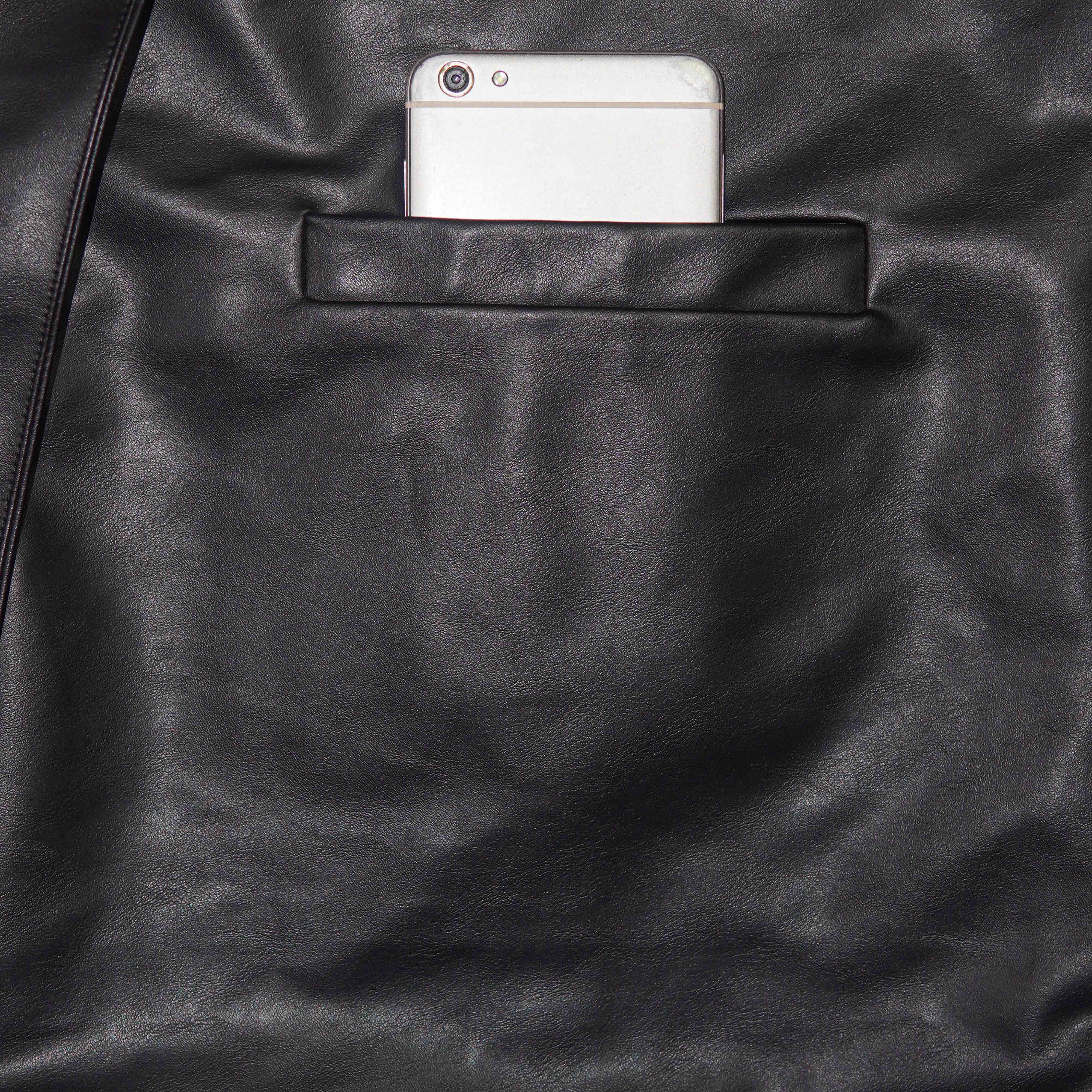 Men’s Artificial Leather Blazer Coat