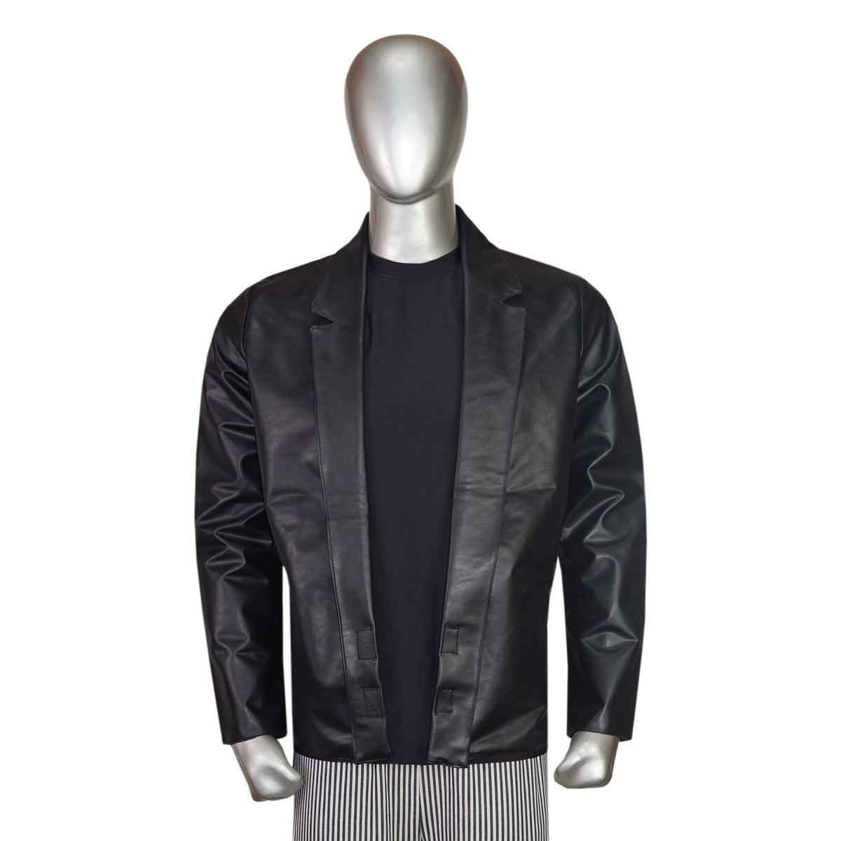 Men’s Artificial Leather Blazer Coat