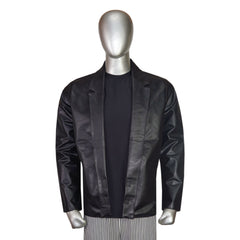 Men’s Artificial Leather Blazer Coat