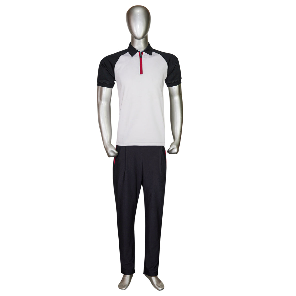 4-Way Stretch Pajama Pant & Polo Shirt Tracksuit