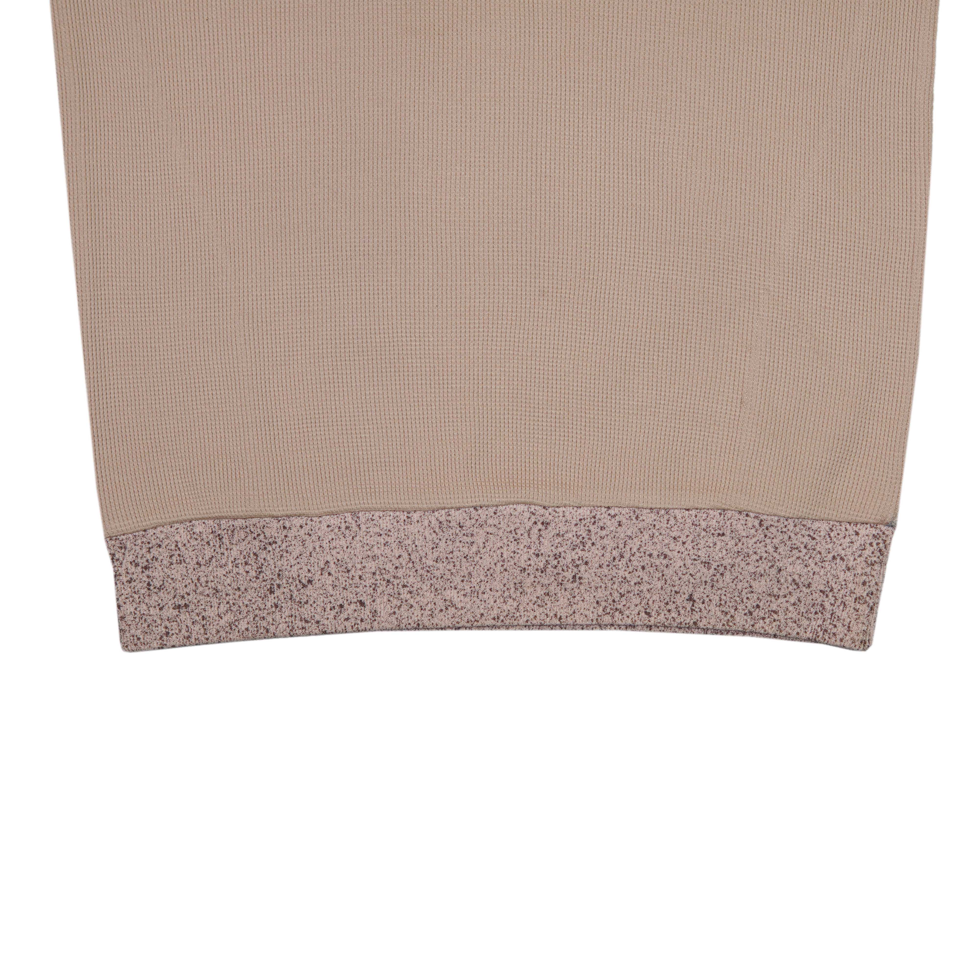 Modern Two-Tone Quarter-Zip Polo Shirt