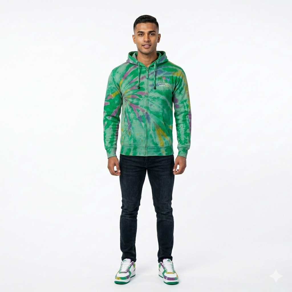 Orlando Green Tie & Dye Hoodie