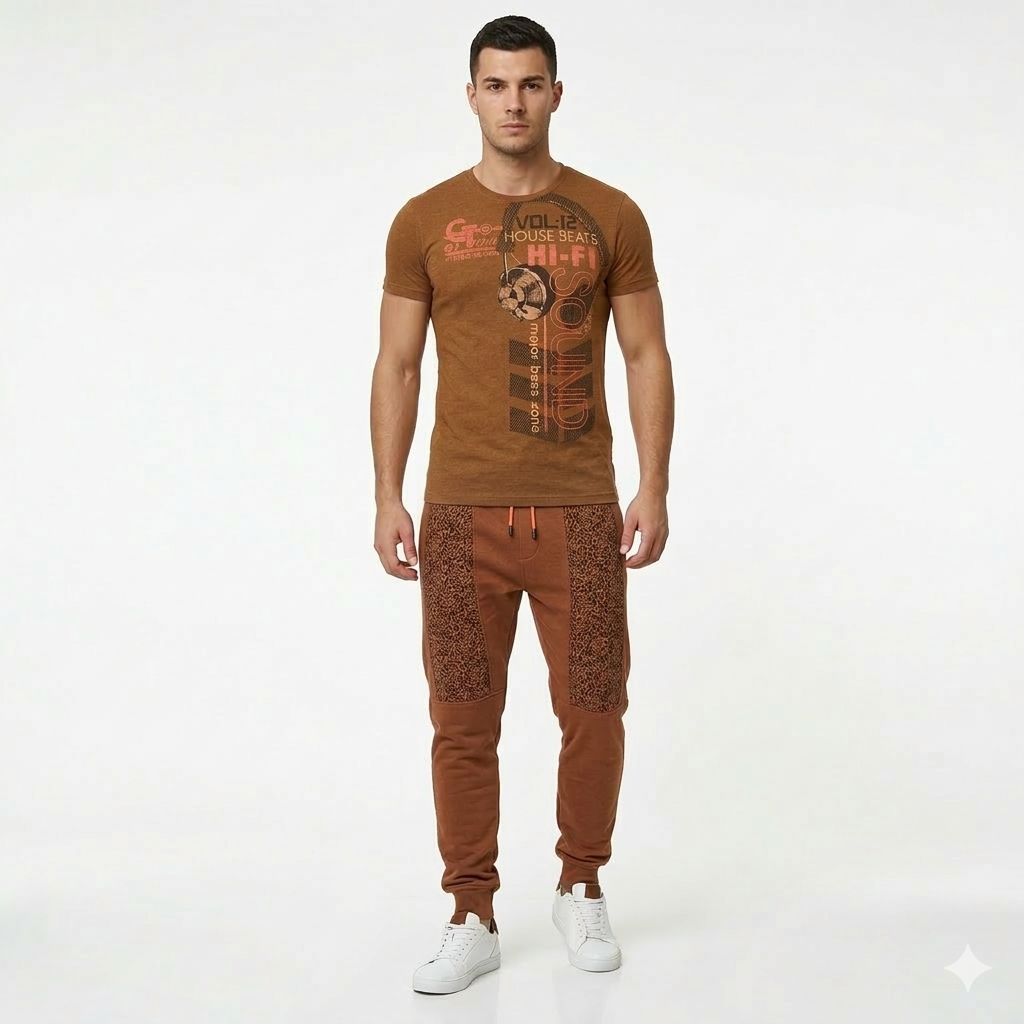 Summer Printed Panel Track Suit