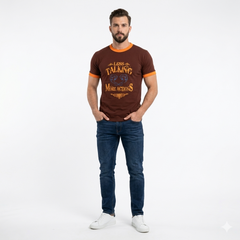 MEN Less Talking Lovely Printed T Shirt