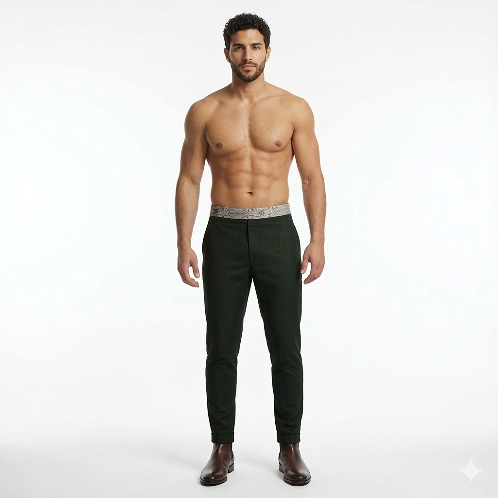 Dress cum Causal self lining Pant