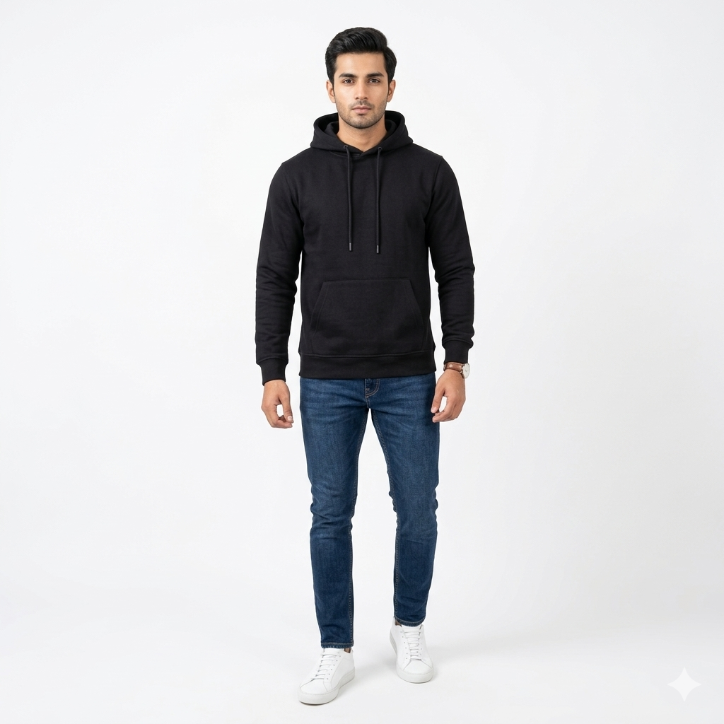 Plain Pullover Hoodie