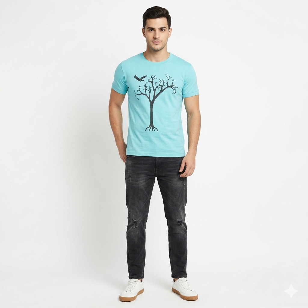 Chest Print Design T Shirt
