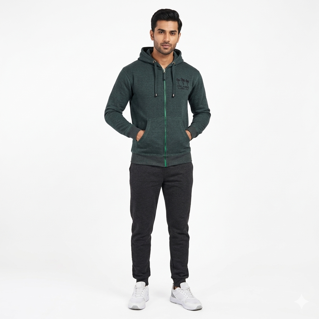 Orlando Plain Hoodie 02-Tone Effect