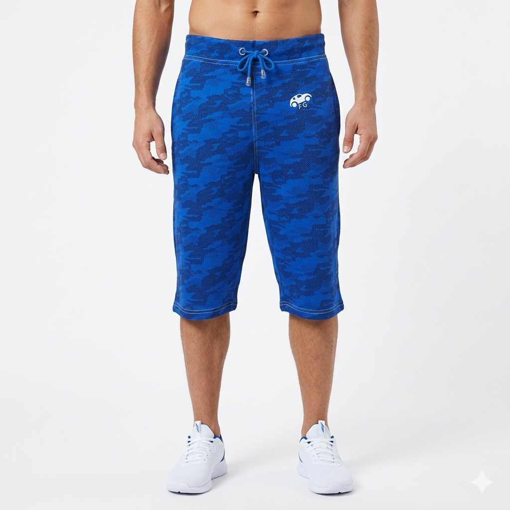 Royal Blue camouflage Short