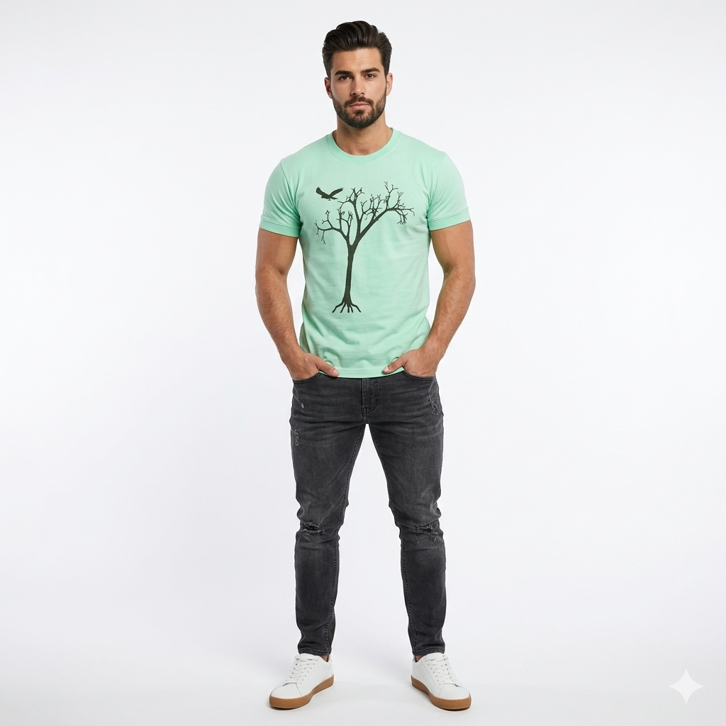 Chest Print Design T Shirt