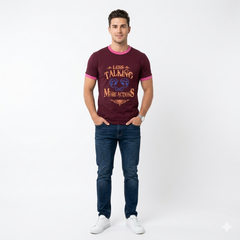 MEN Less Talking Lovely Printed T Shirt