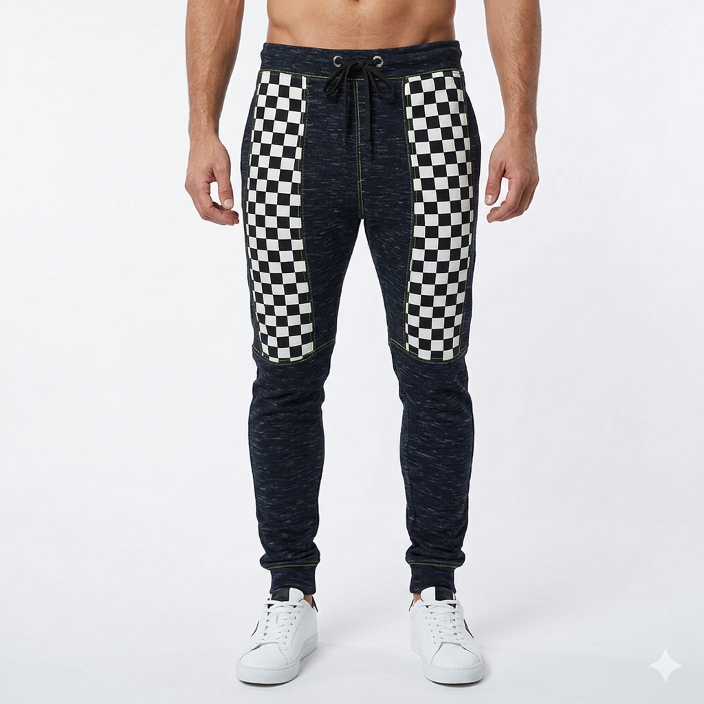 Camouflage Summer Trousers With Center Panel