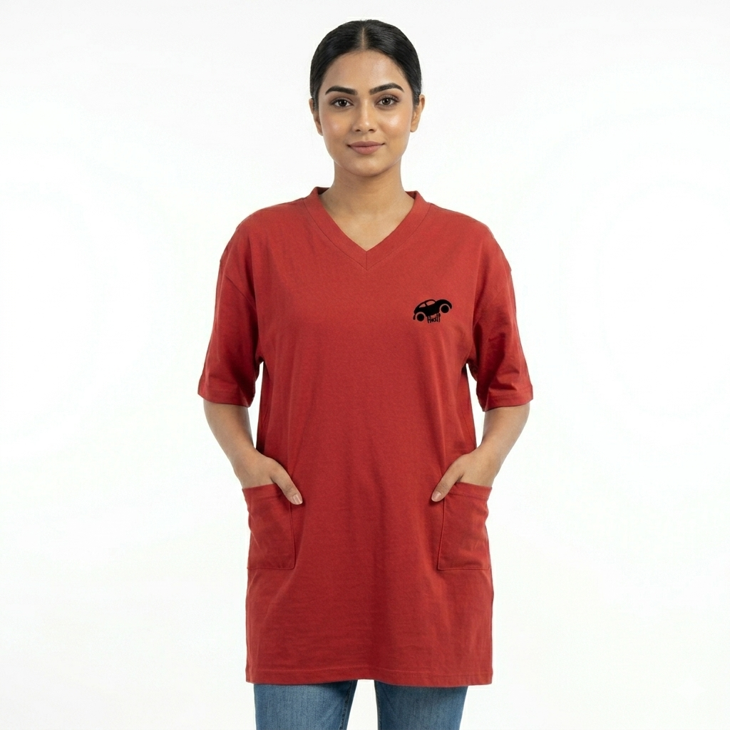 Free Size side Pocket Tee shirt