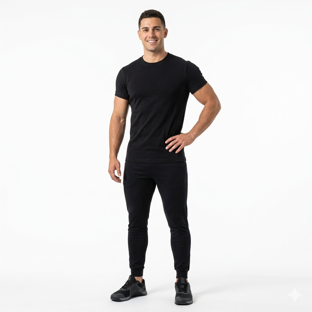 Rib Side Panel Raglan T Shirt