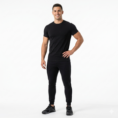 Rib Side Panel Raglan T Shirt