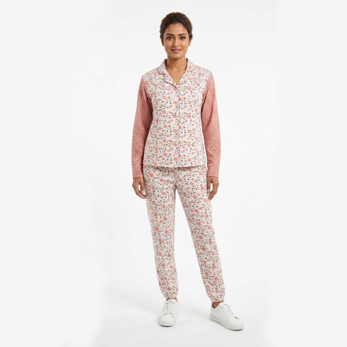 Flannel Women Night Suit