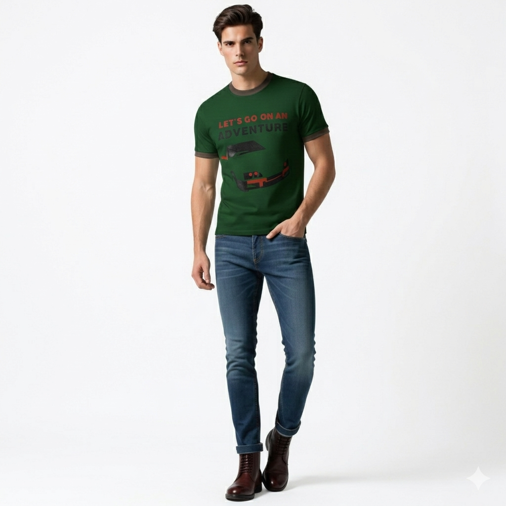 MEN Acid Wash T Shirt