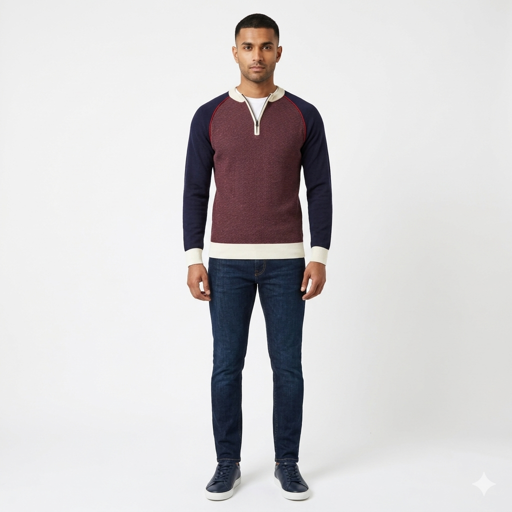 Short Zip Fashion Sweat Shirt