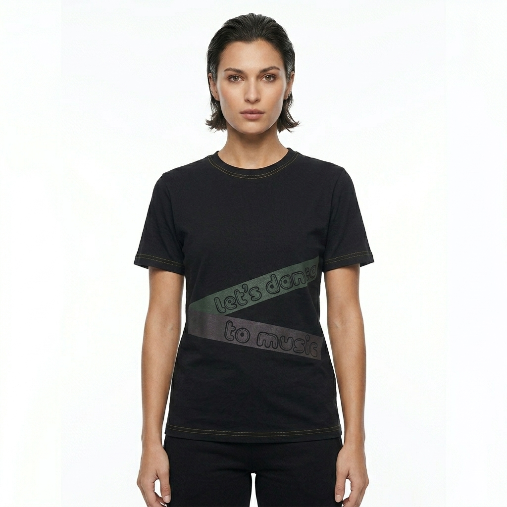 Women chest Printed Tee Shirt