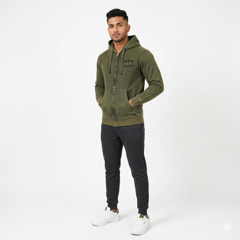Orlando Hoodie Velvet Effect