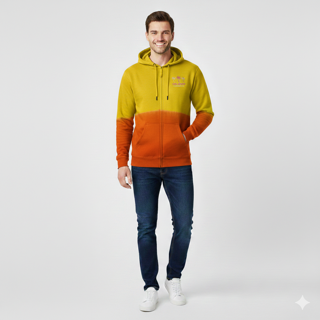 Orlando Shining Yellow Shaded Hoodie