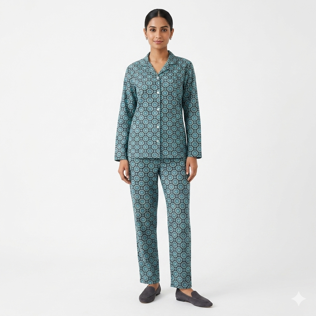 04-Way Strech Women Night Suit