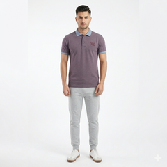 Light Purple 03-Tunic Polo Shirt