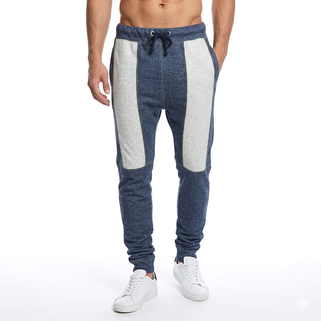 Camouflage Summer Trousers With Center Panel