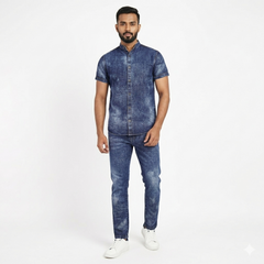 Heavy washed Denim Suit