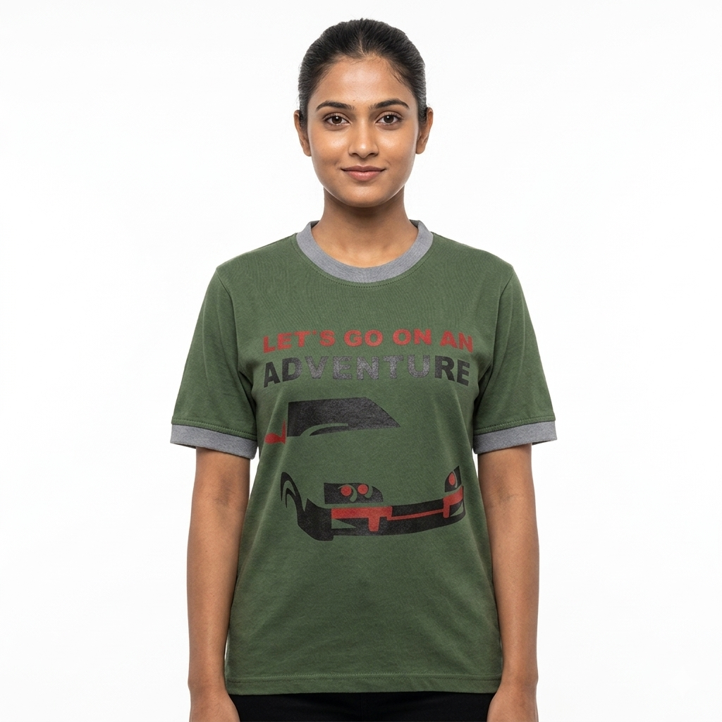 Women "ADVENTURE" Printed T Shirt