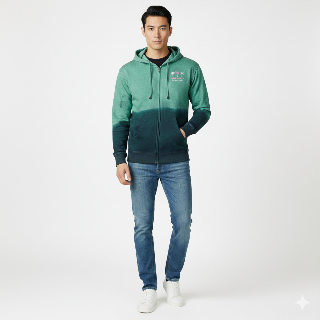 Orlando Green Shaded Hoodies