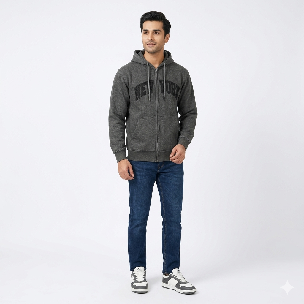 Dark 02-Tone New York Hoodie