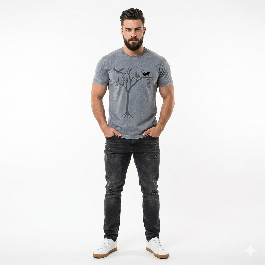 Chest Print Design T Shirt