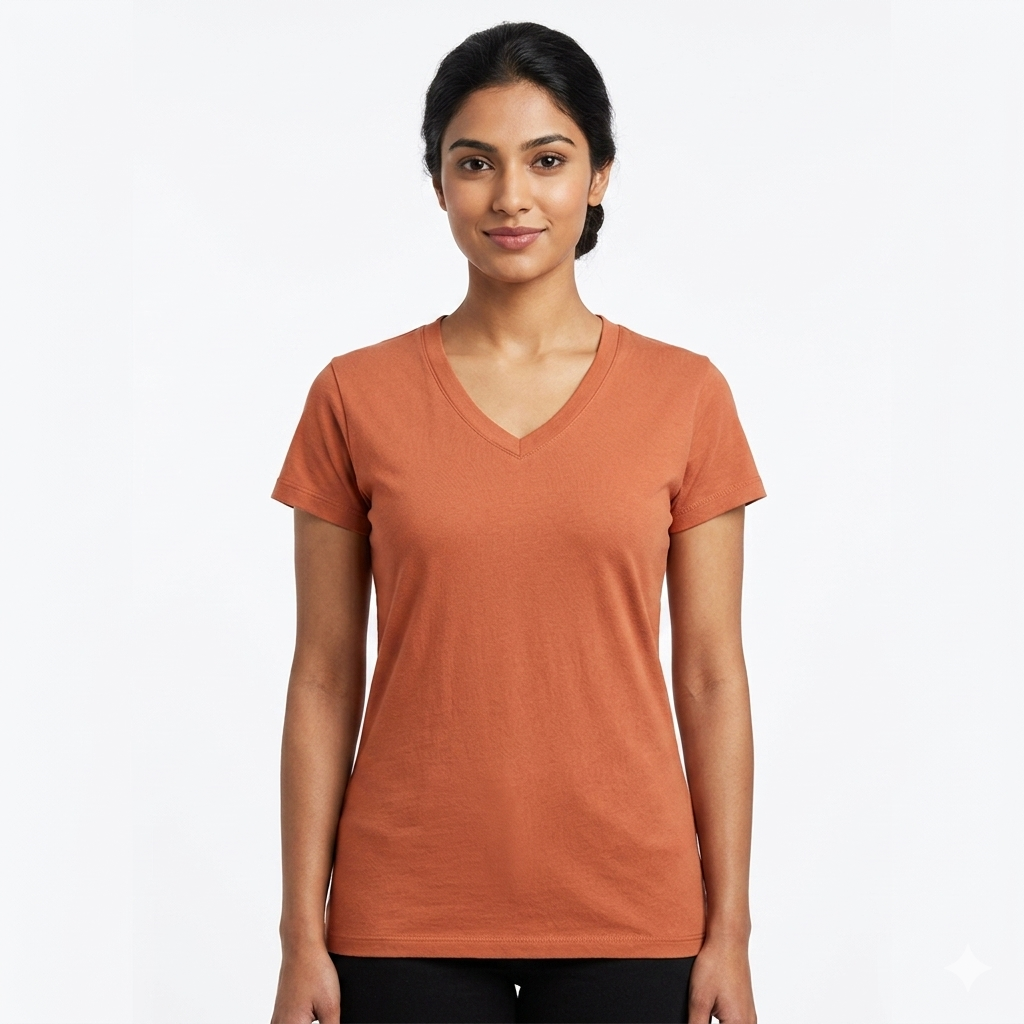 Women V-Neck Tee Shirt