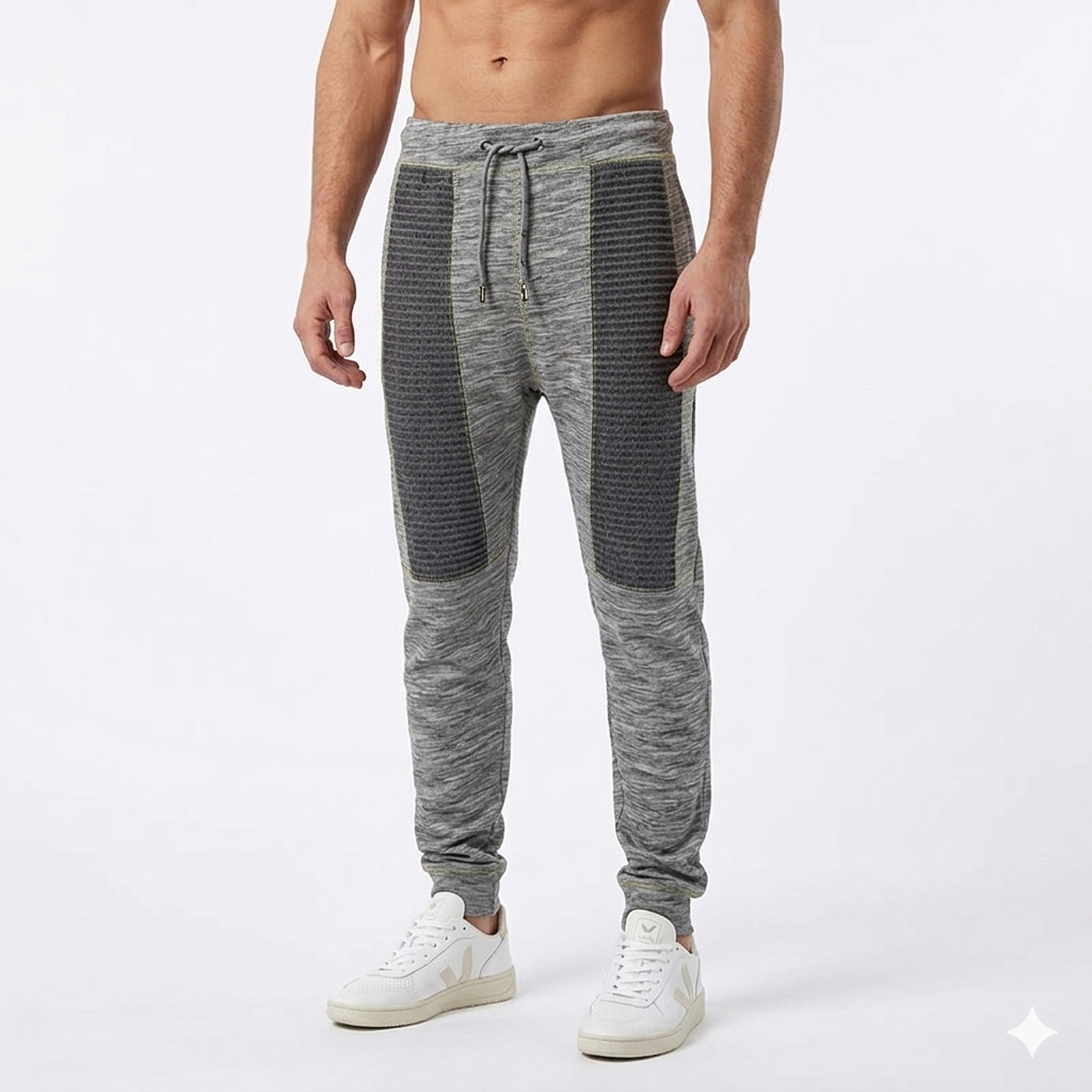 Camouflage Summer Trousers With Center Panel