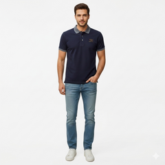 Branded Navy Blue Polo Shirt