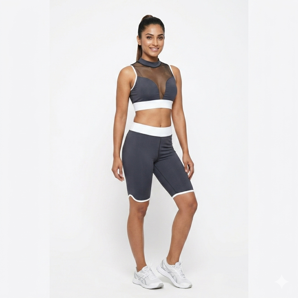 Ember Slate Mock-Neck Active Set