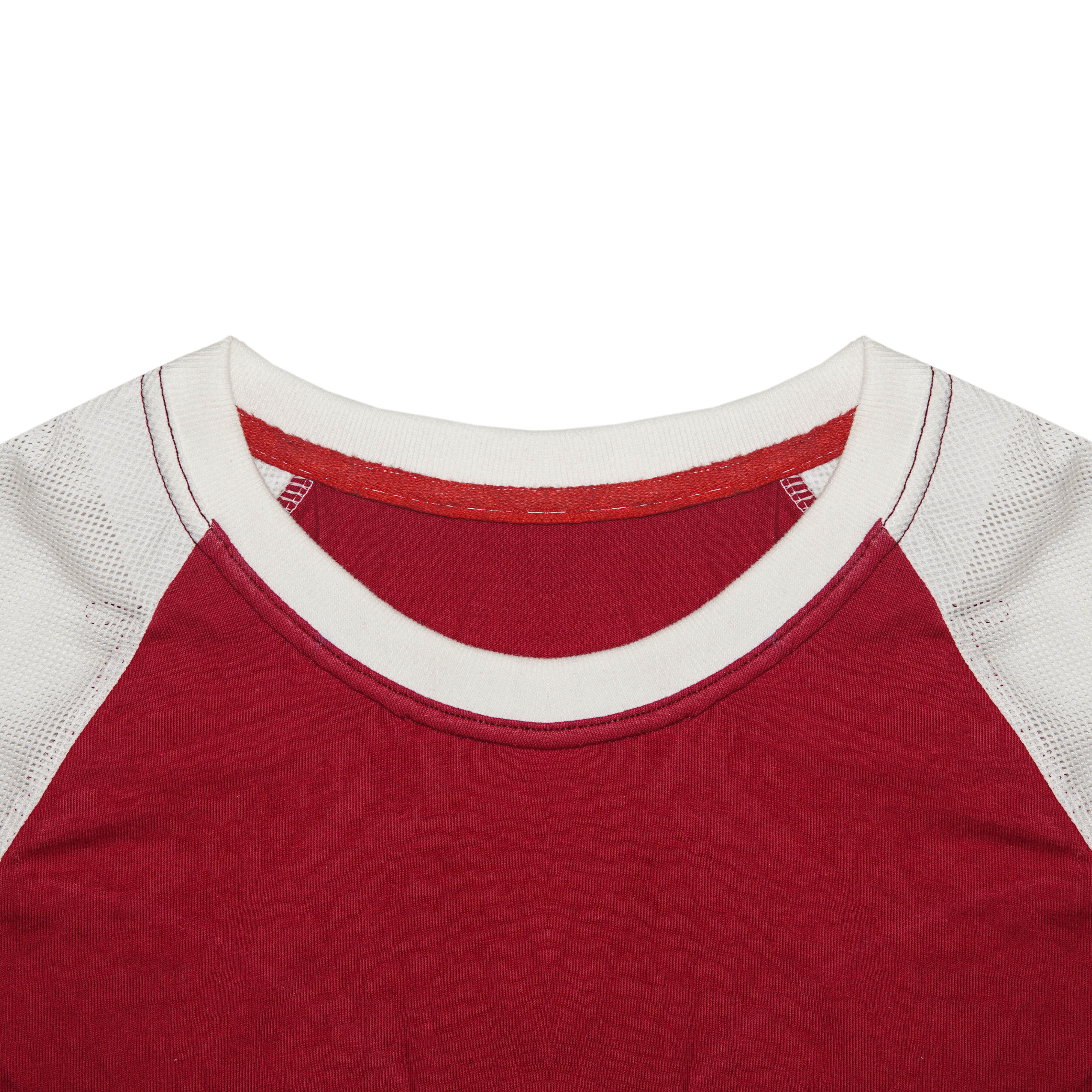 Mesh Side Panel Against Sweating Raglan T Shirt
