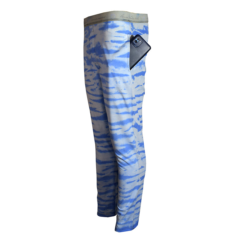 Woven Blue Tie & Dye Pant - Foxy Garments