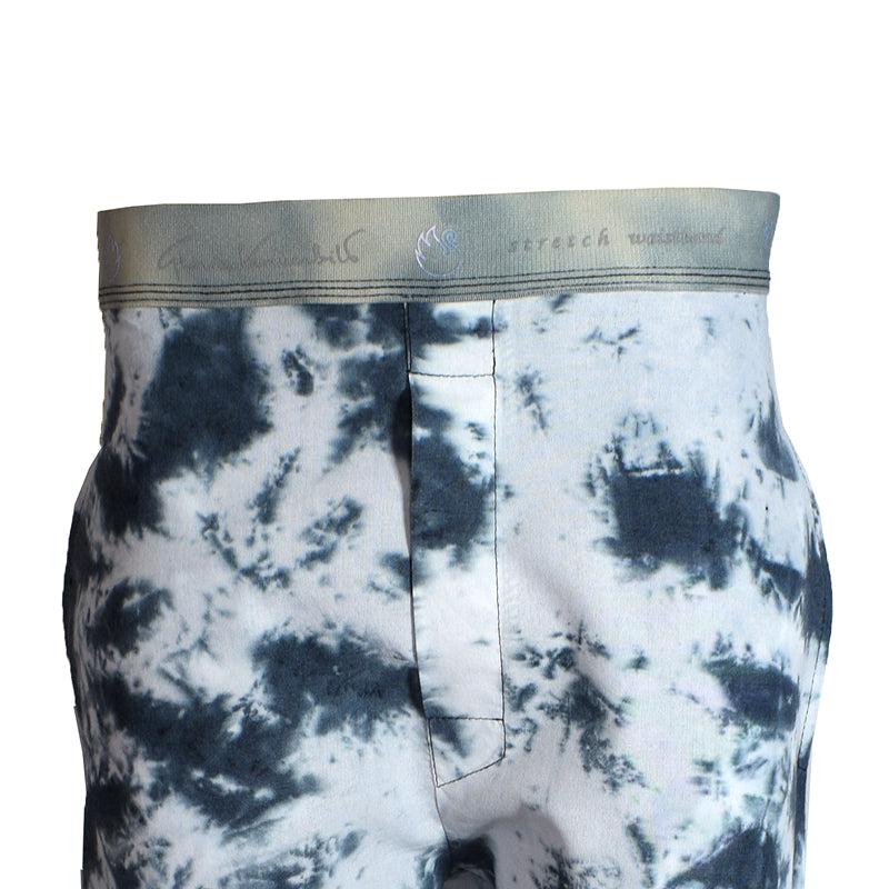 Woven Dark Green Tie & Dye Pant - Foxy Garments