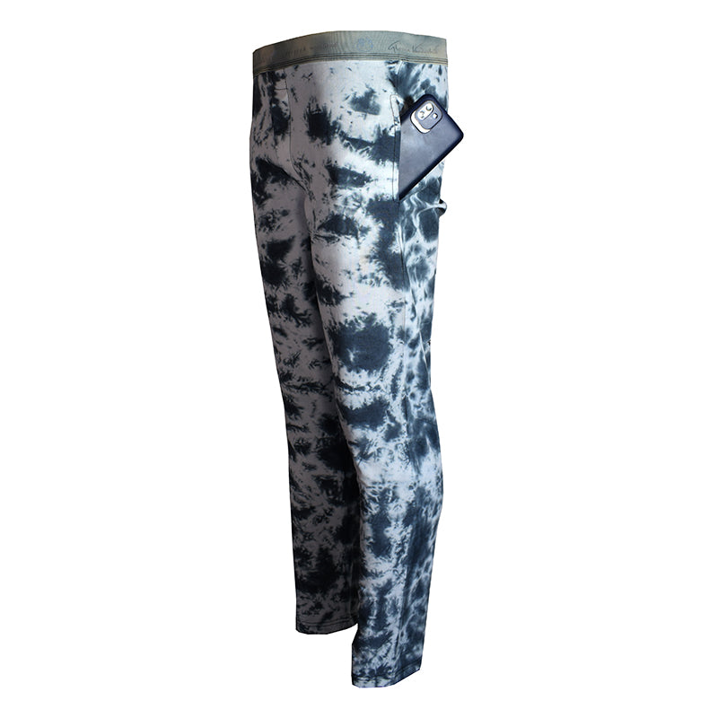 Woven Dark Green Tie & Dye Pant - Foxy Garments