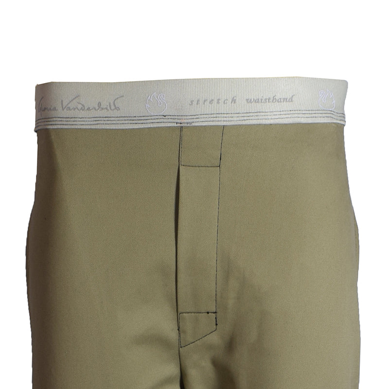 Twill Khaki Color Pant - Foxy Garments